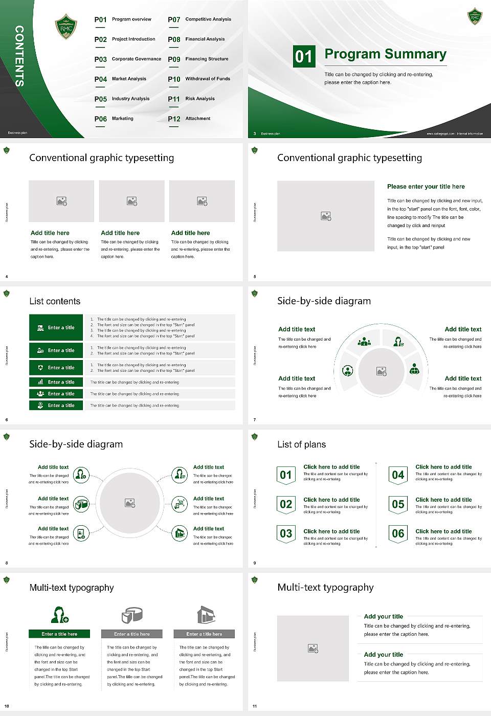 Rocky Mountain College Competition/Entrepreneurship Contest PPT Template16:9 ratio PPT effect preview image2