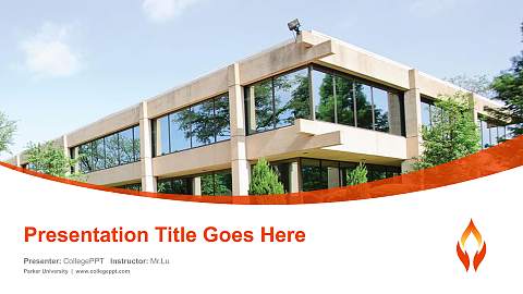 Parker University Course/Courseware Creation PPT Template