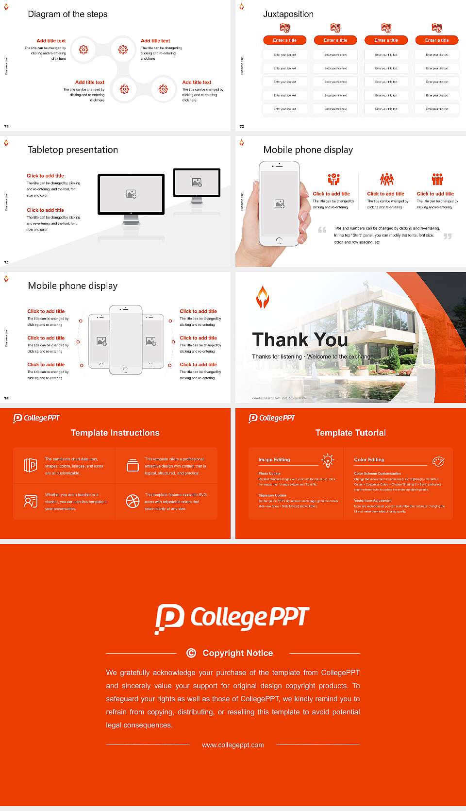 Parker University Competition/Entrepreneurship Contest PPT Template16:9 ratio PPT effect preview image9