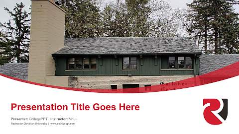 Rochester Christian University Course/Courseware Creation PPT Template
