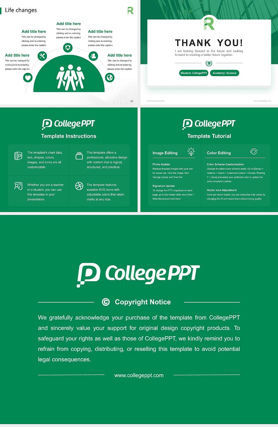 Roosevelt University National Scholarship Defense PPT Template4:3 ratio PPT effect preview image4