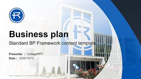 Rockhurst University Competition/Entrepreneurship Contest PPT Template