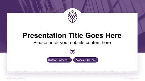 Payne Theological Seminary National Scholarship Defense PPT Template