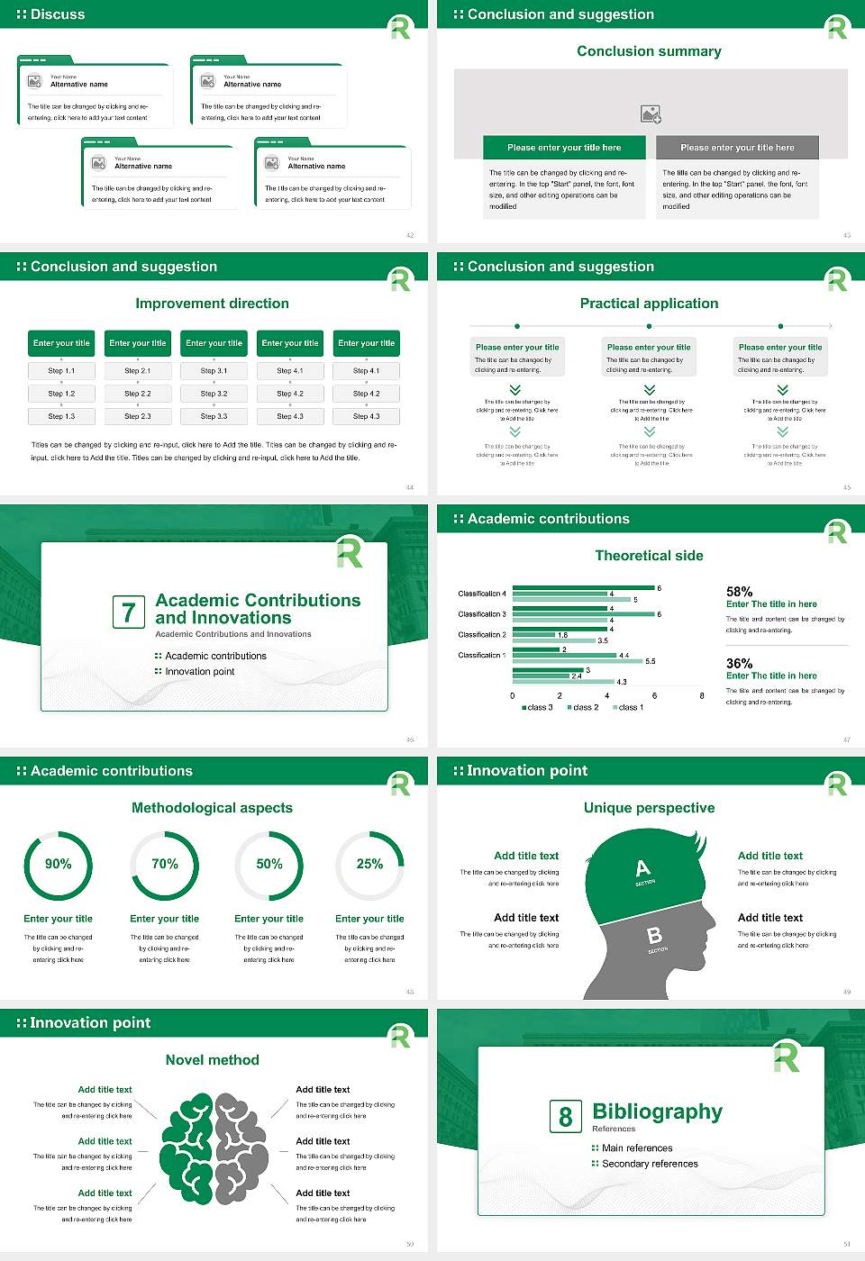 Roosevelt University Graduation Thesis Defense PPT Template16:9 ratio PPT effect preview image6