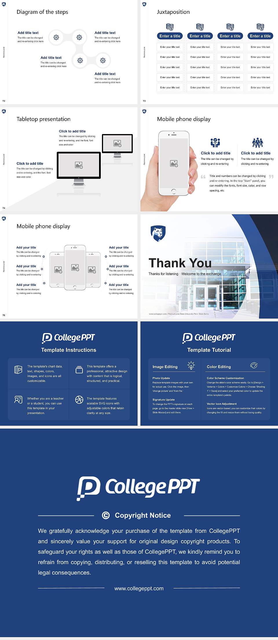 Pennsylvania State University-Penn State Berks Competition/Entrepreneurship Contest PPT Template4:3 ratio PPT effect preview image9