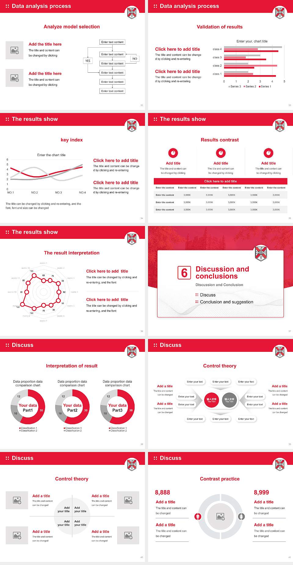 Rhodes College Graduation Thesis Defense PPT Template4:3 ratio PPT effect preview image5