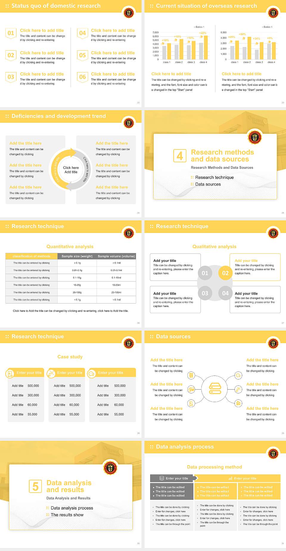 Ottawa University-Online Graduation Thesis Defense PPT Template4:3 ratio PPT effect preview image4