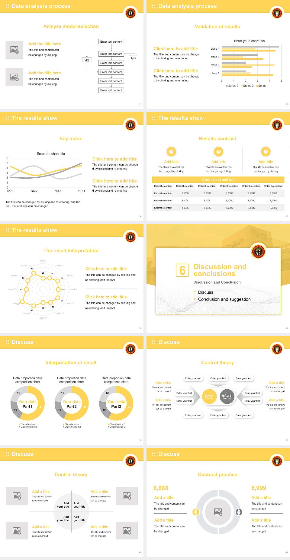 Ottawa University-Online Graduation Thesis Defense PPT Template4:3 ratio PPT effect preview image5