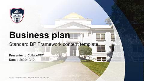 Rogers State University Competition/Entrepreneurship Contest PPT Template