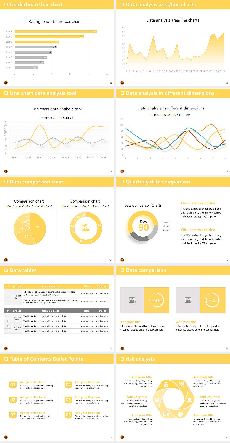 Ottawa University-Surprise General Purpose PPT Template4:3 ratio PPT effect preview image4