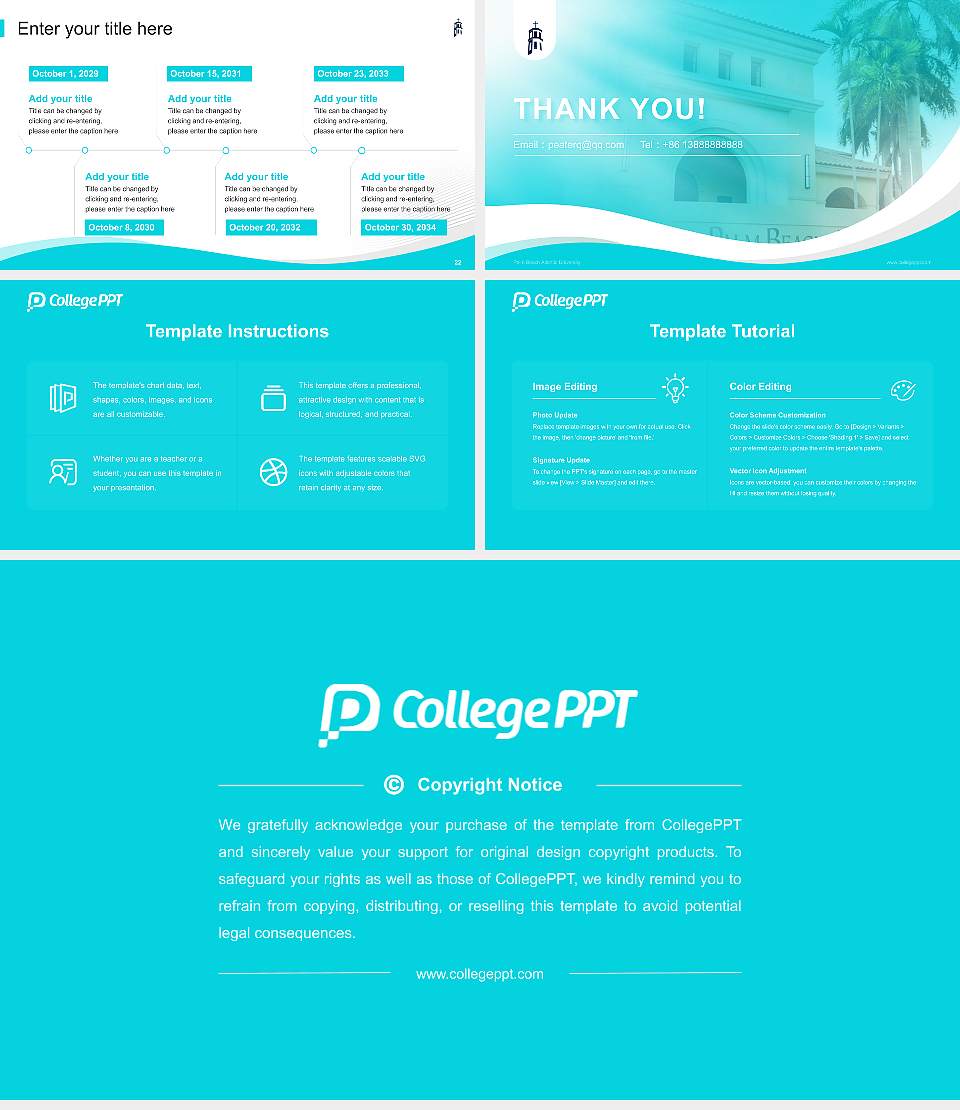 Palm Beach Atlantic University Lecture Sharing and Networking Event PPT Template16:9 ratio PPT effect preview image4