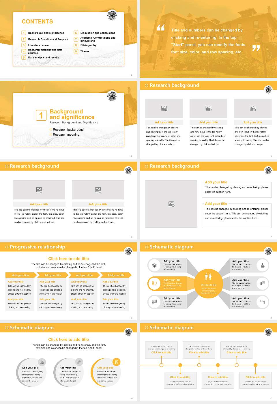 Pacific Lutheran University Graduation Thesis Defense PPT Template16:9 ratio PPT effect preview image2