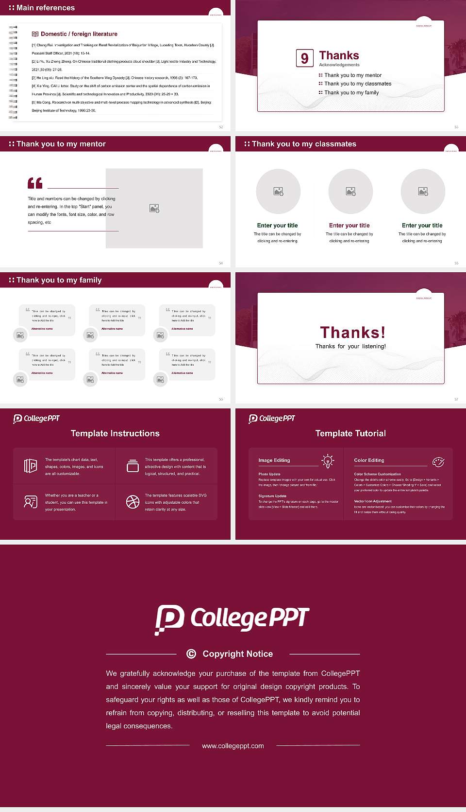 Roseman University of Health Sciences Graduation Thesis Defense PPT Template16:9 ratio PPT effect preview image7