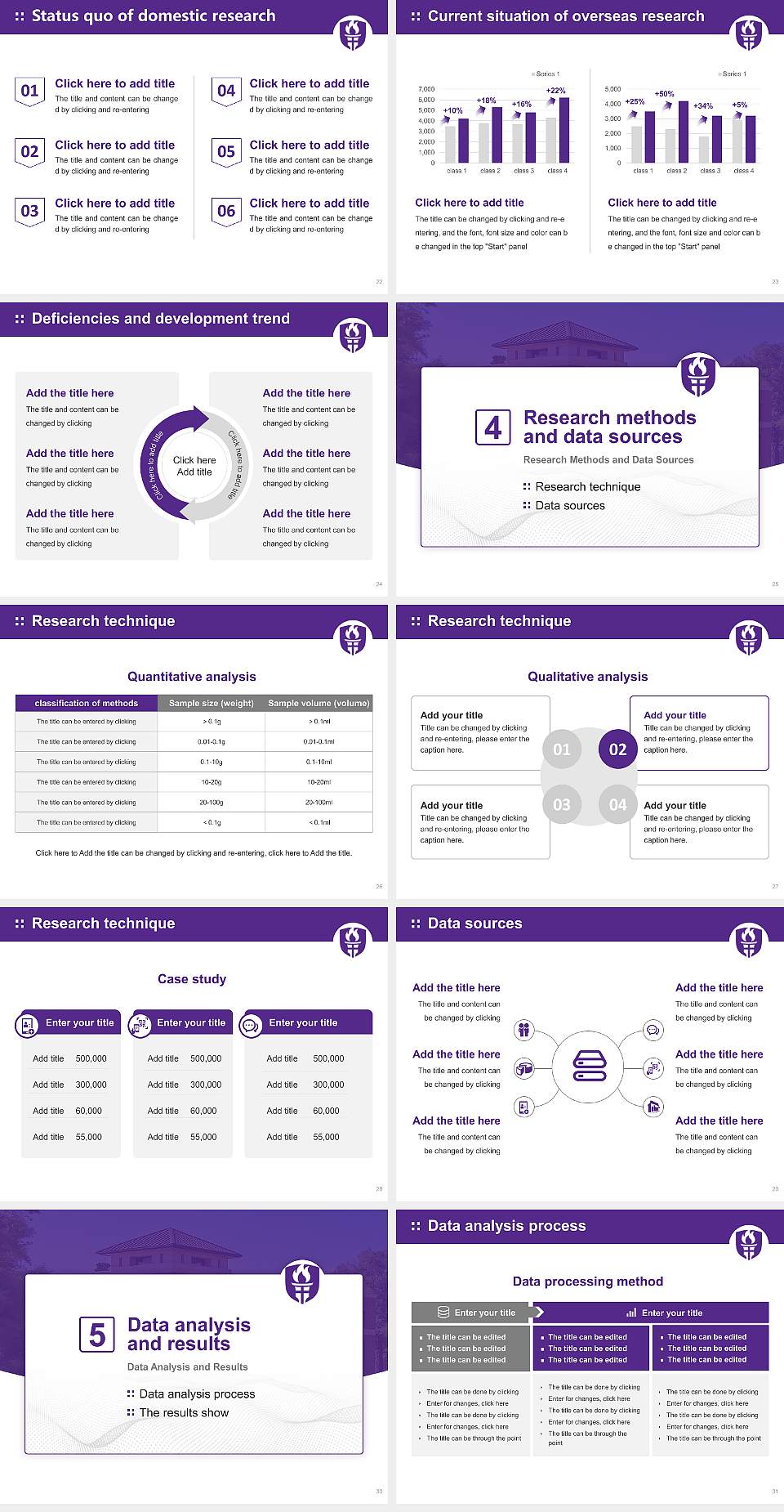 Ouachita Baptist University Graduation Thesis Defense PPT Template4:3 ratio PPT effect preview image4