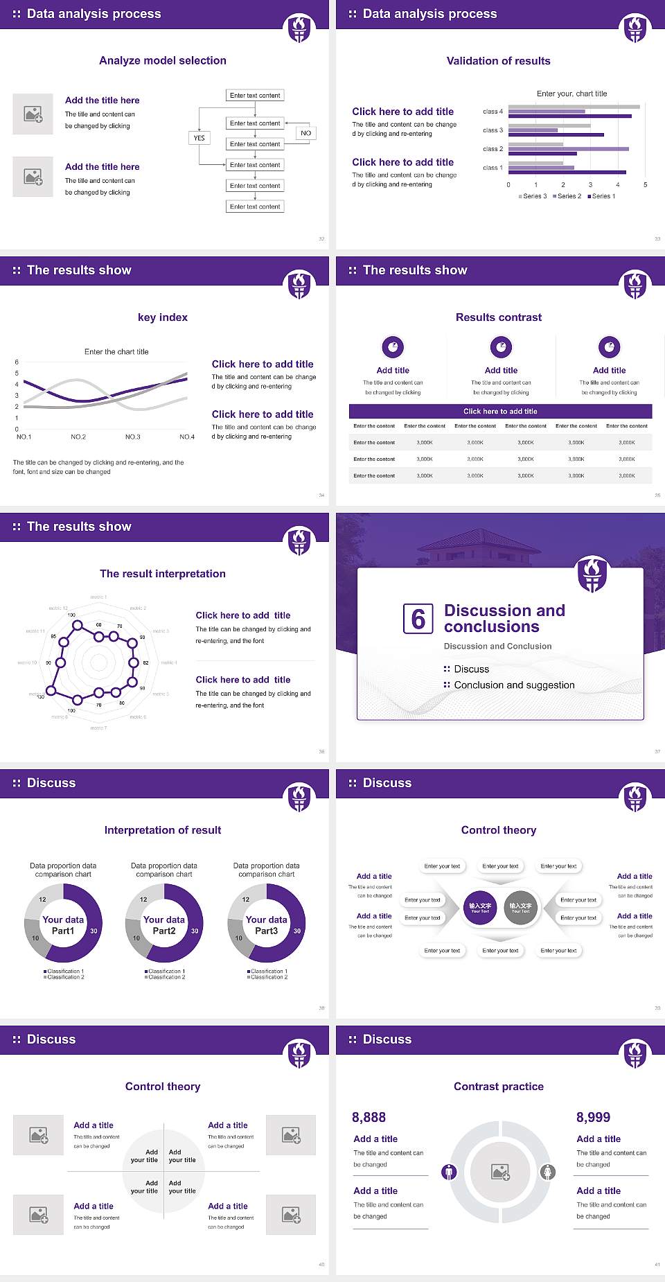 Ouachita Baptist University Graduation Thesis Defense PPT Template4:3 ratio PPT effect preview image5