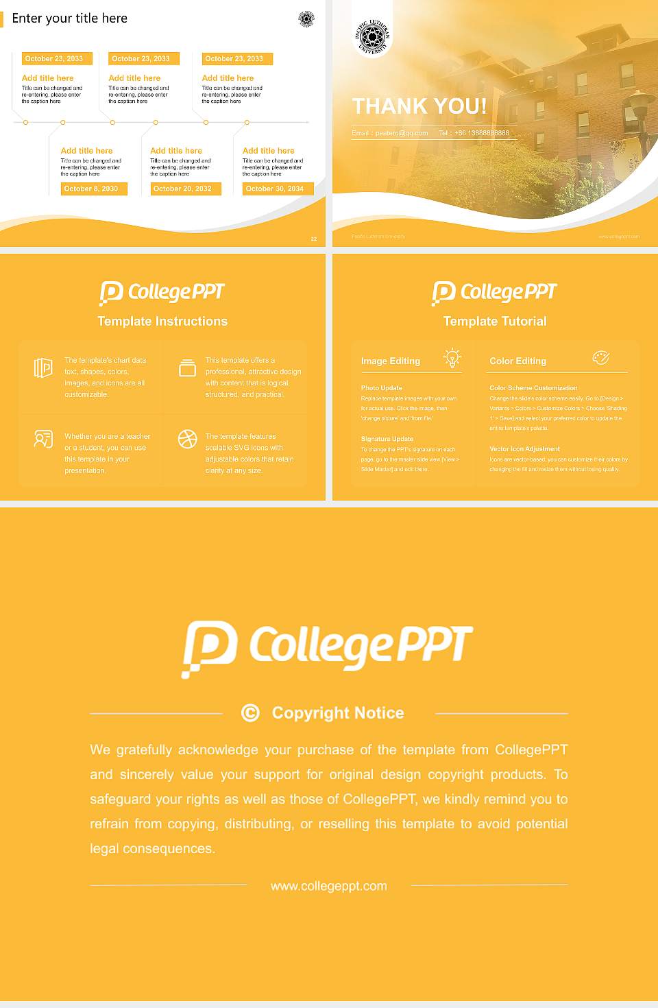 Pacific Lutheran University Lecture Sharing and Networking Event PPT Template4:3 ratio PPT effect preview image4