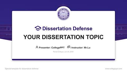 Paine College Graduation Thesis Defense PPT Template