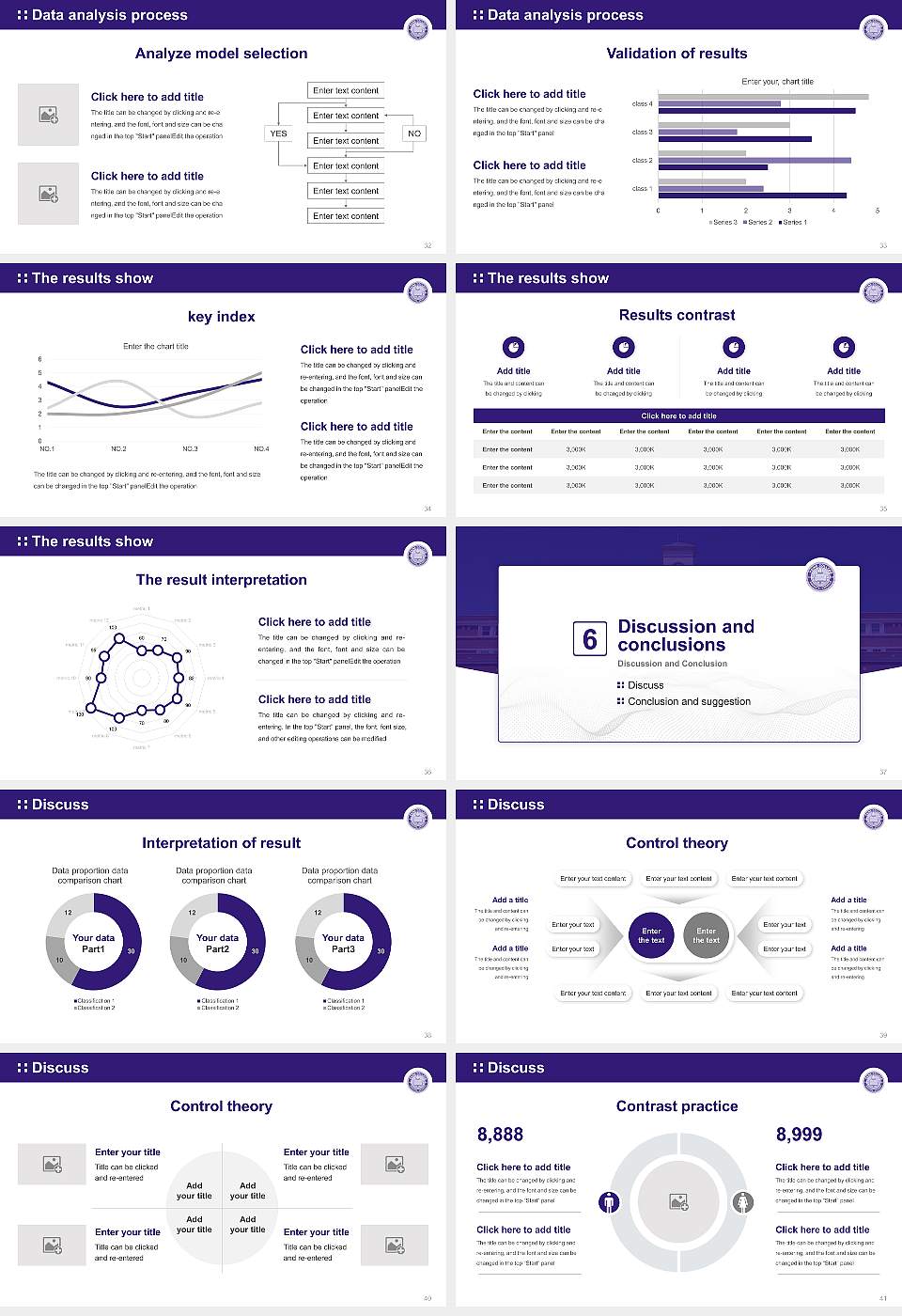 Paine College Graduation Thesis Defense PPT Template16:9 ratio PPT effect preview image5