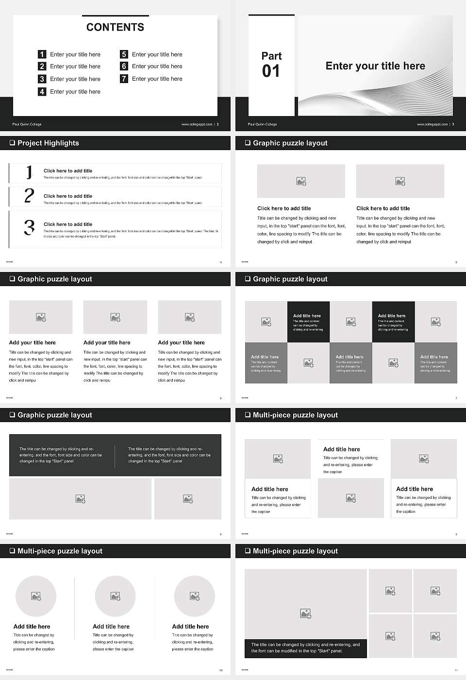 Paul Quinn College General Purpose PPT Template16:9 ratio PPT effect preview image2