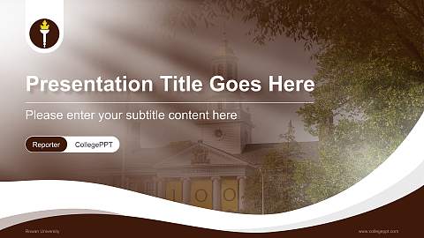 Rowan University Lecture Sharing and Networking Event PPT Template