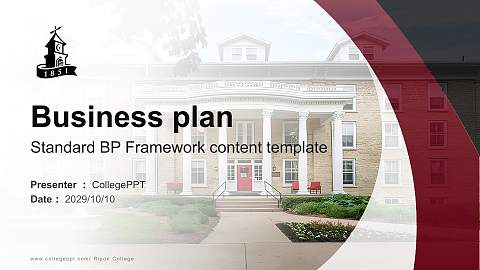 Ripon College Competition/Entrepreneurship Contest PPT Template