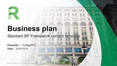Roosevelt University Competition/Entrepreneurship Contest PPT Template