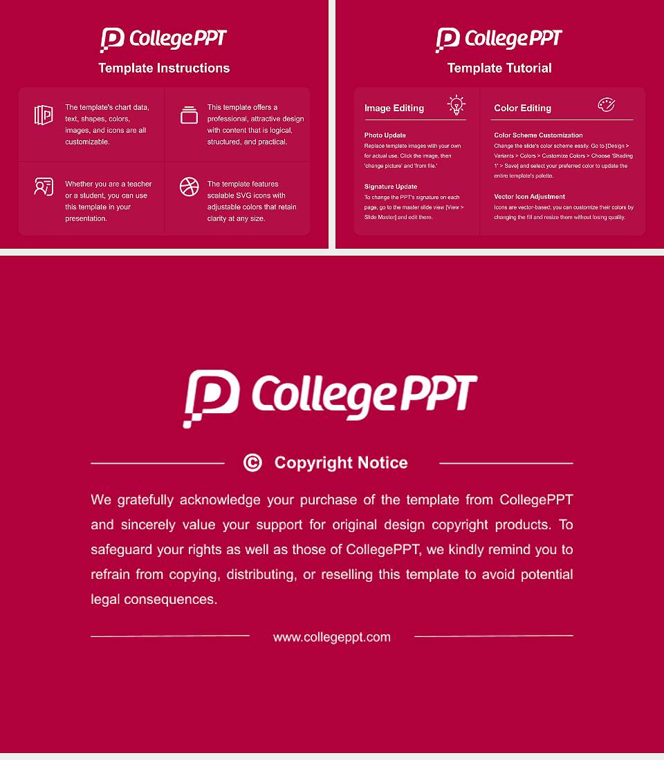 Rosemont College Course/Courseware Creation PPT Template4:3 ratio PPT effect preview image5