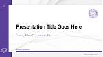 Rockford University Thesis Proposal/Graduation Defense PPT Template