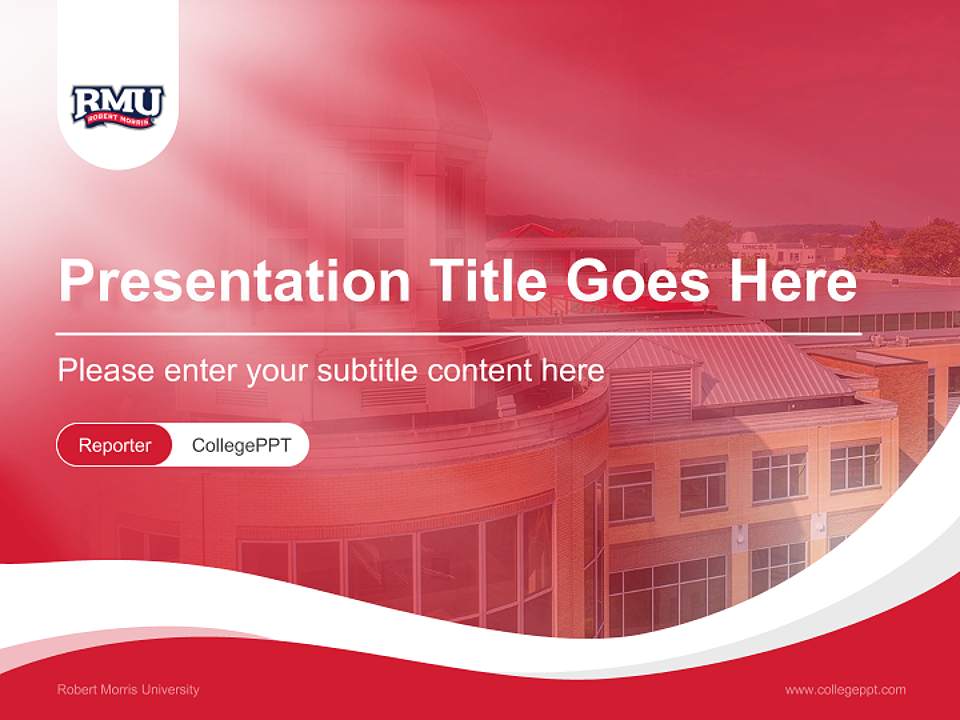 Robert Morris University Lecture Sharing and Networking Event PPT Template4:3 ratio PPT effect preview image4