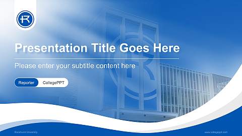 Rockhurst University Lecture Sharing and Networking Event PPT Template