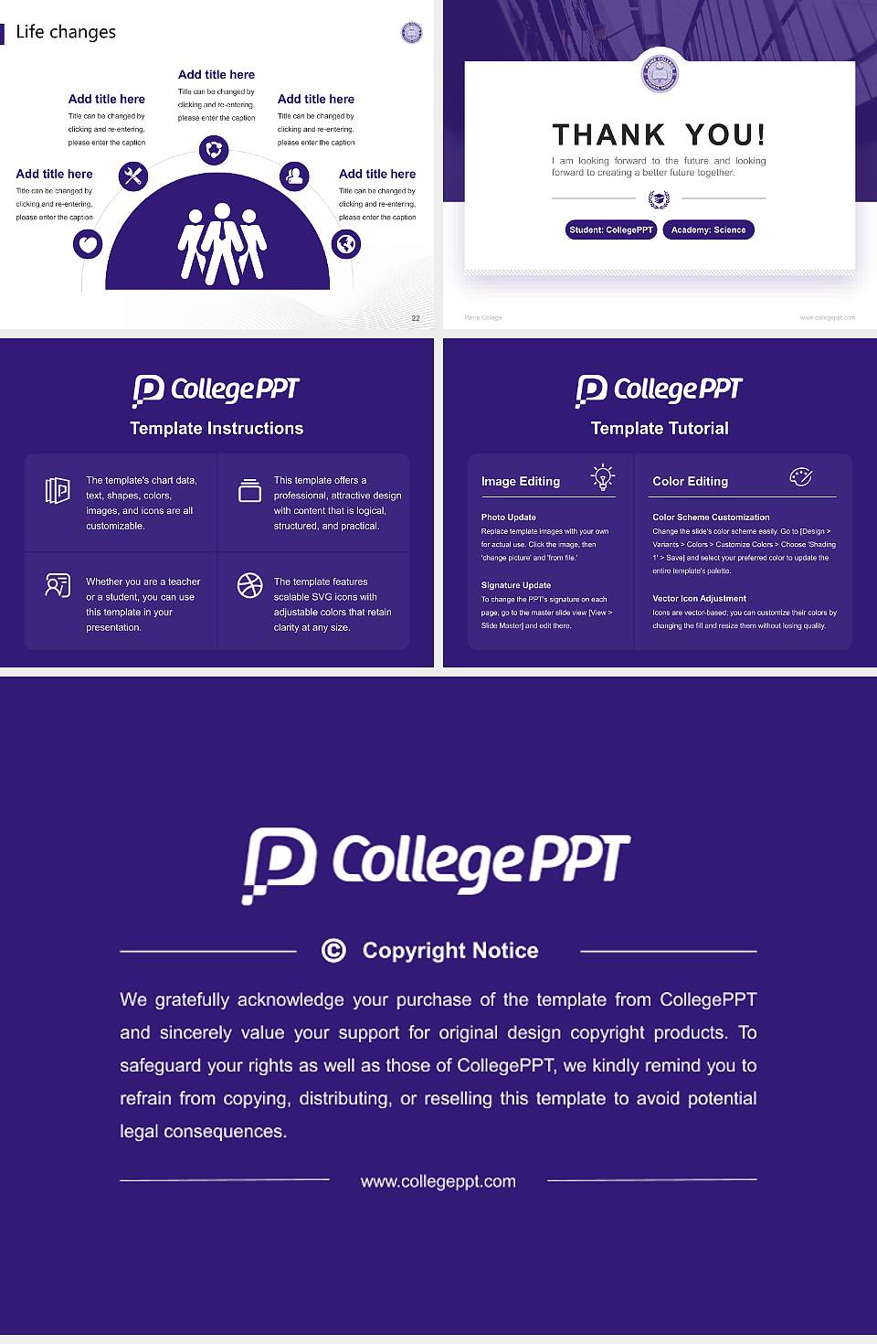 Paine College National Scholarship Defense PPT Template4:3 ratio PPT effect preview image4