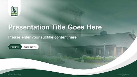 Paul Smith’s College Lecture Sharing and Networking Event PPT Template