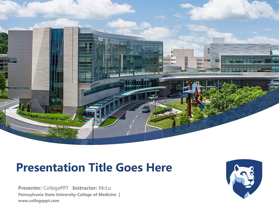 Pennsylvania State University-College of Medicine Course/Courseware Creation PPT Template4:3 ratio PPT effect preview image5