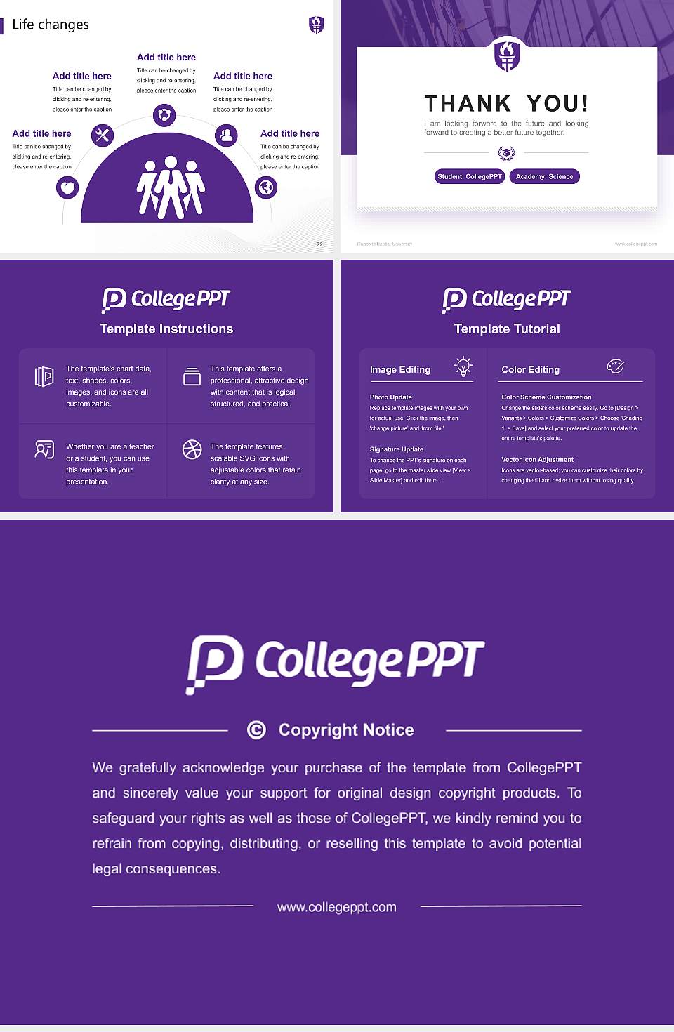 Ouachita Baptist University National Scholarship Defense PPT Template4:3 ratio PPT effect preview image4
