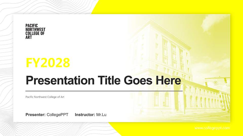 Pacific Northwest College of Art Academic Presentation/Research Findings Report PPT Template16:9 ratio PPT effect preview image