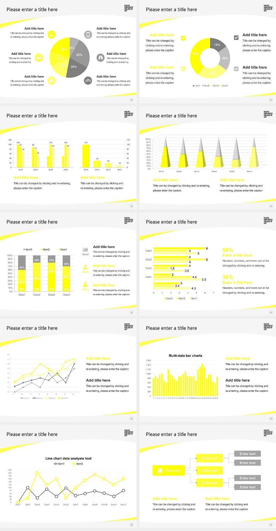 Pacific Northwest College of Art Course/Courseware Creation PPT Template4:3 ratio PPT effect preview image3