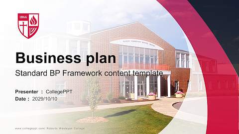 Roberts Wesleyan College Competition/Entrepreneurship Contest PPT Template