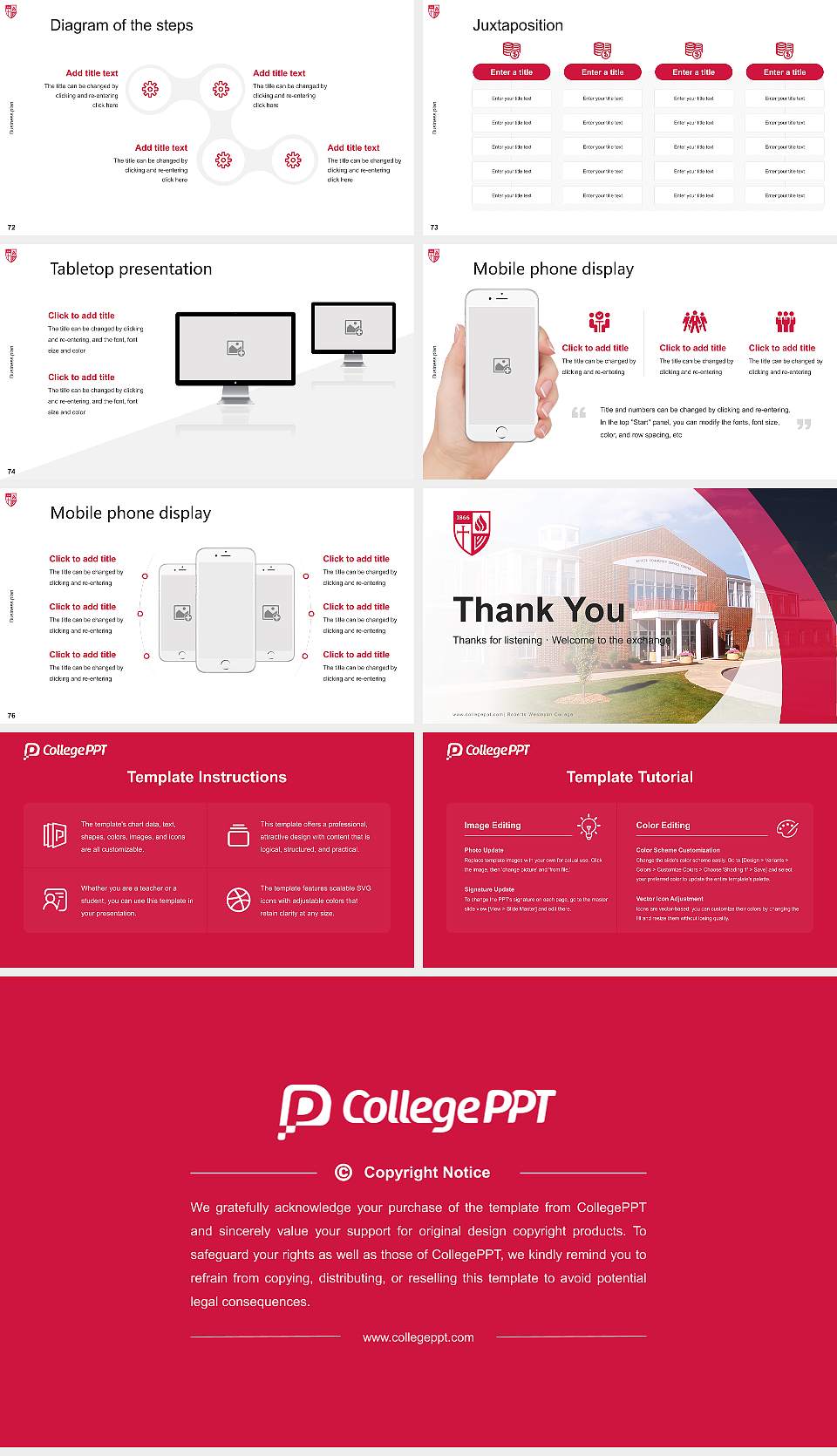 Roberts Wesleyan College Competition/Entrepreneurship Contest PPT Template16:9 ratio PPT effect preview image9