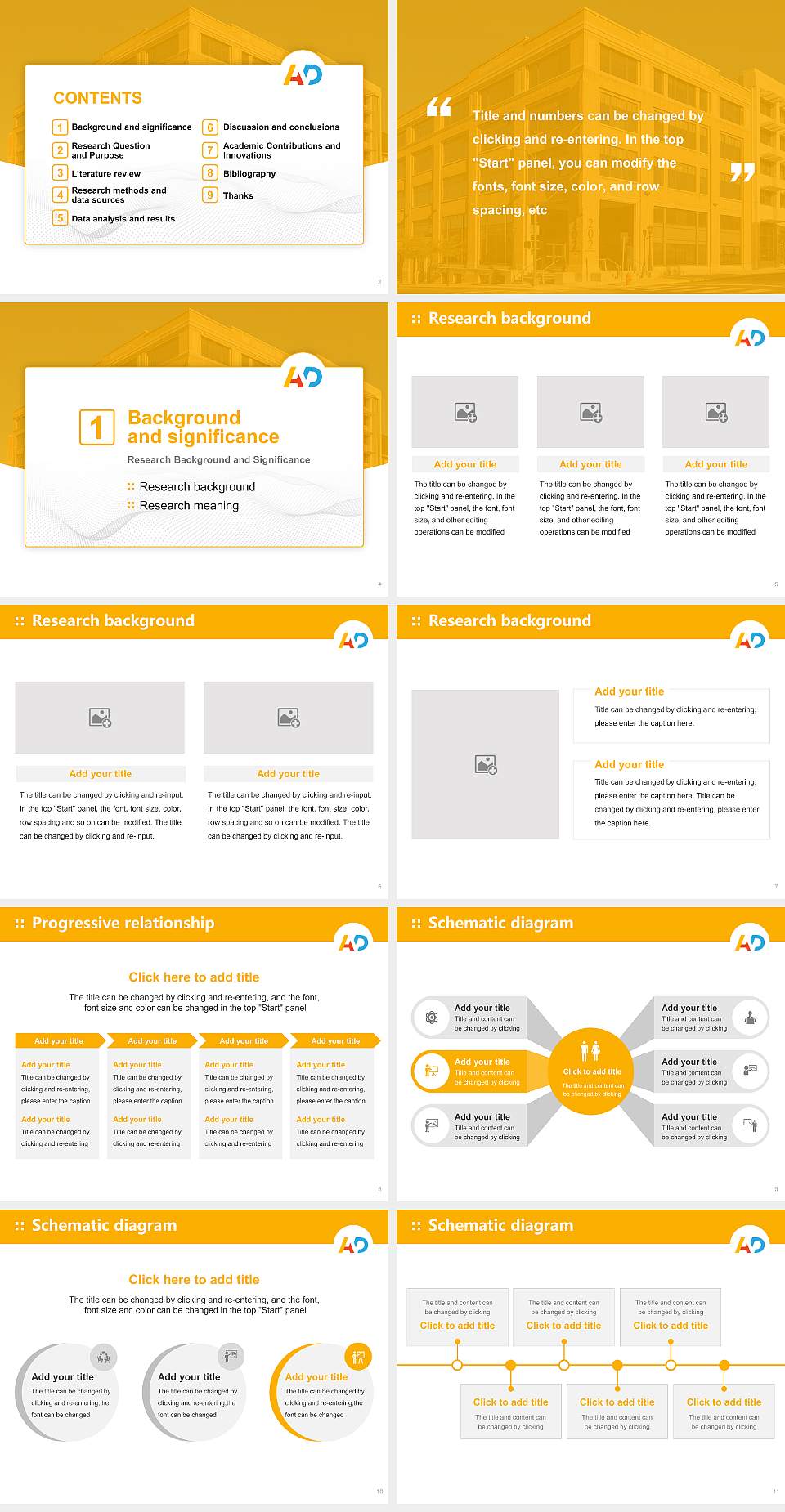 Pennsylvania College of Art and Design Graduation Thesis Defense PPT Template4:3 ratio PPT effect preview image2