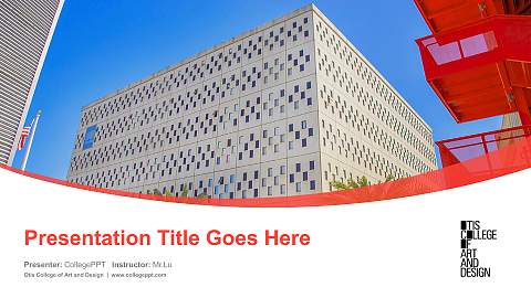 Otis College of Art and Design Course/Courseware Creation PPT Template