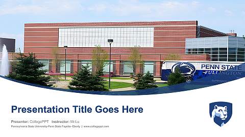 Pennsylvania State University-Penn State Fayette- Eberly Course/Courseware Creation PPT Template