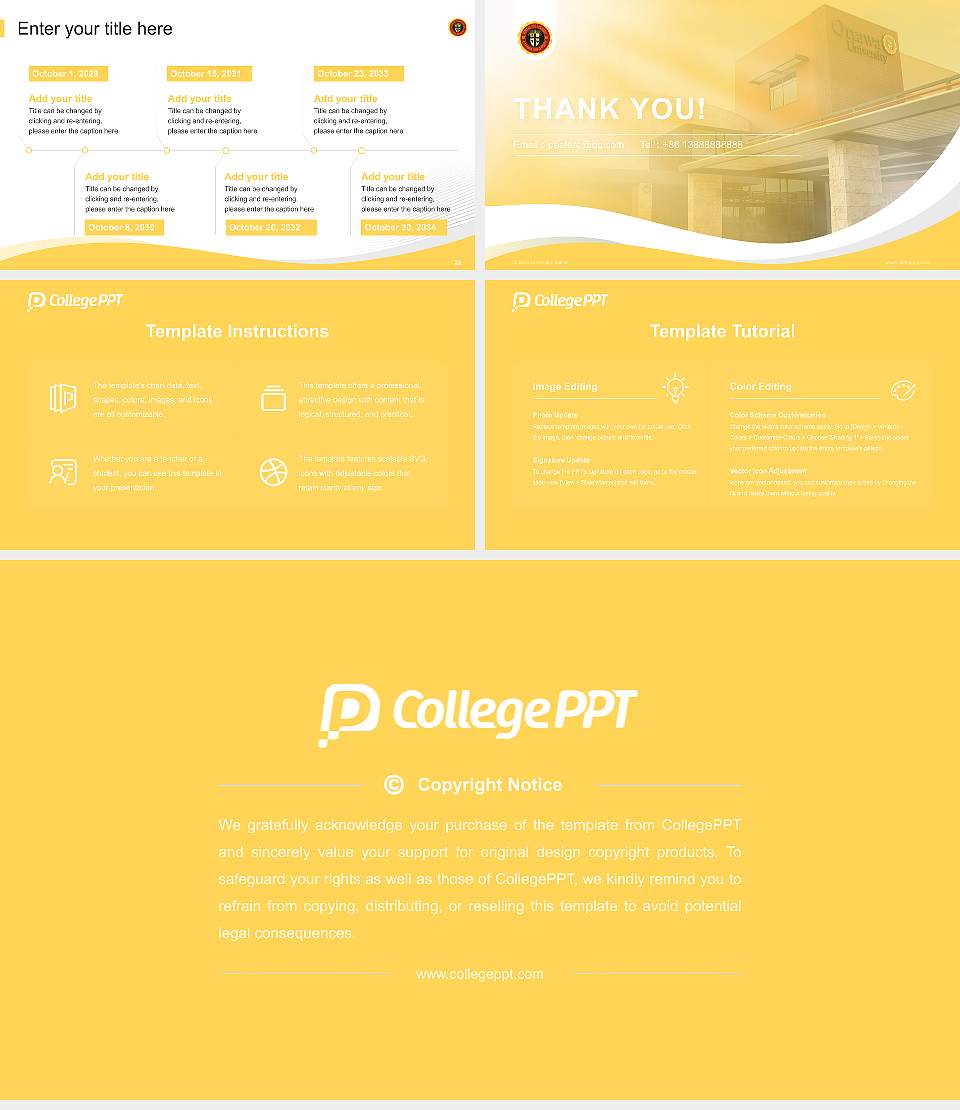 Ottawa University-Online Lecture Sharing and Networking Event PPT Template16:9 ratio PPT effect preview image4