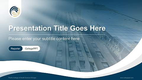 Pacific College of Health Science-Chicago Lecture Sharing and Networking Event PPT Template