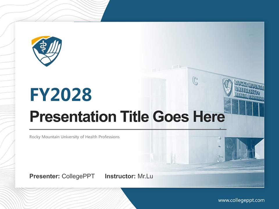 Rocky Mountain University of Health Professions Academic Presentation/Research Findings Report PPT Template4:3 ratio PPT effect preview image5