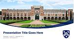 Rice University Unterricht Powerpoint Vorlage