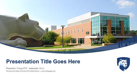 Pennsylvania State University-Penn State Beaver Course/Courseware Creation PPT Template