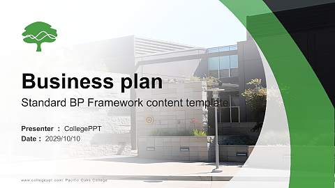 Pacific Oaks College Competition/Entrepreneurship Contest PPT Template