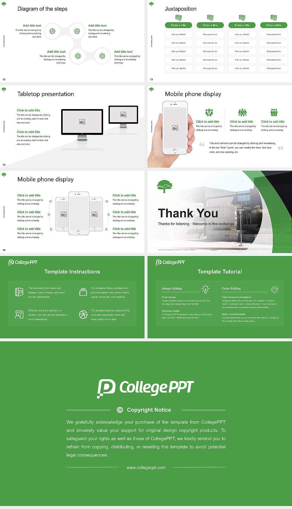 Pacific Oaks College Competition/Entrepreneurship Contest PPT Template16:9 ratio PPT effect preview image9