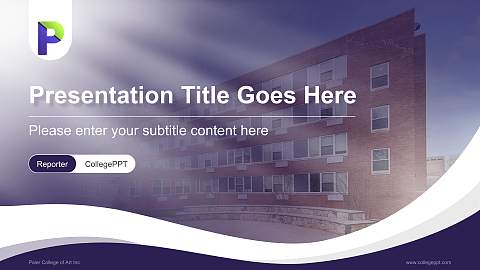 Paier College of Art Inc Lecture Sharing and Networking Event PPT Template