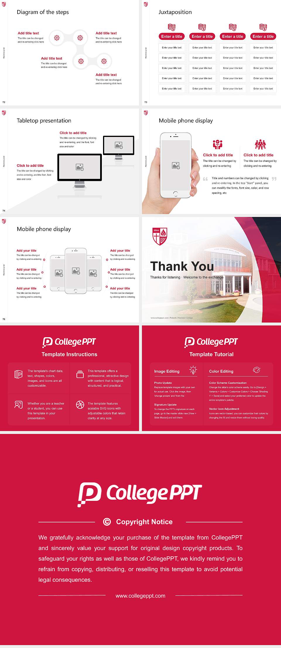 Roberts Wesleyan College Competition/Entrepreneurship Contest PPT Template4:3 ratio PPT effect preview image9